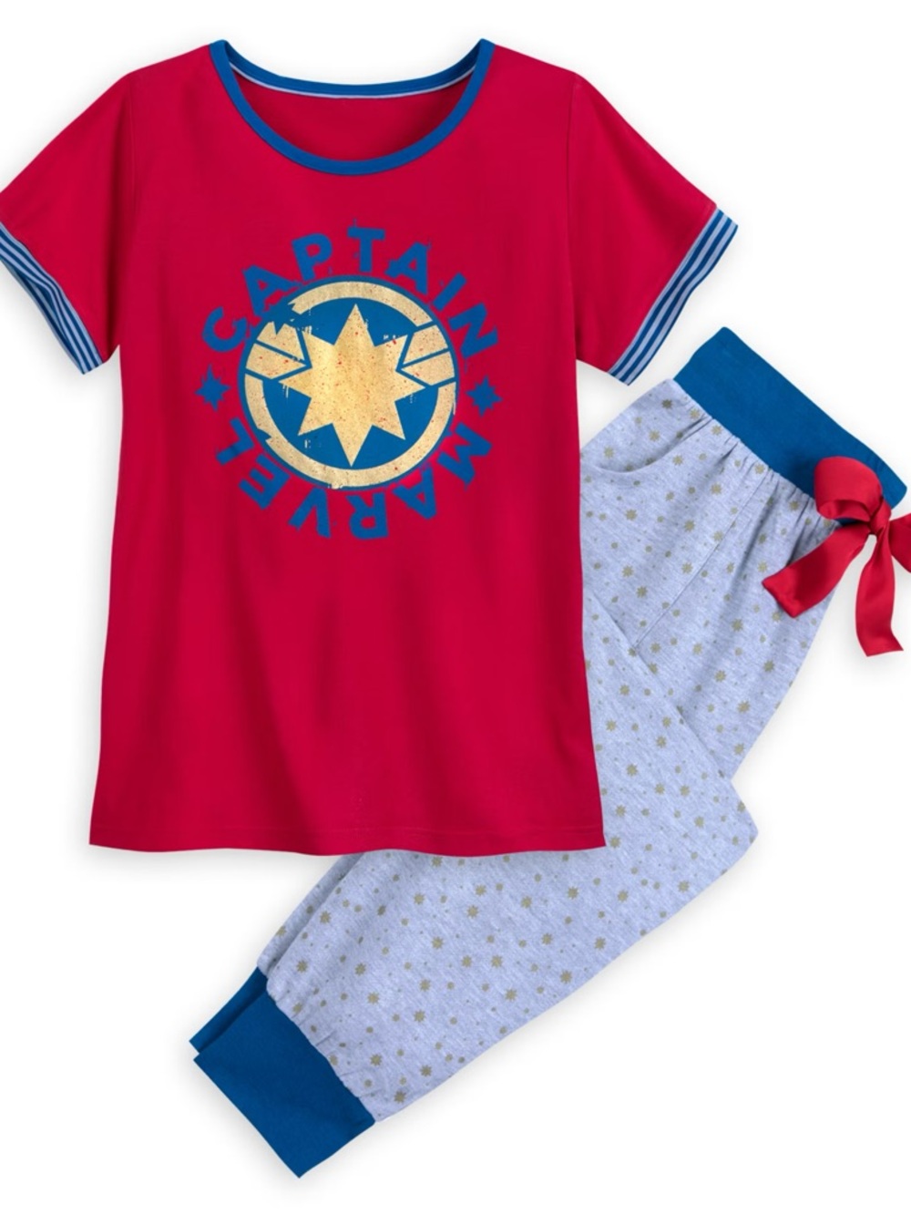 Disney Captain Marvel Pajama Set Rare NWT